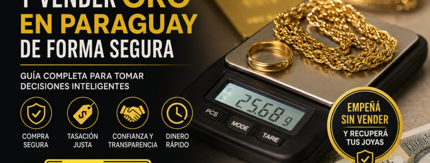 Aprendé cómo comprar y vender oro en Paraguay de forma segura. Conocé precios, tasación y la mejor opción: empeñar tus joyas con Ahorrojoyas.