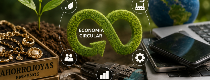 Descubre cómo la compra-venta y el empeño de joyas, tecnología y herramientas impulsan la economía circular, reducen emisiones de CO2 y evitan la minería contaminante.